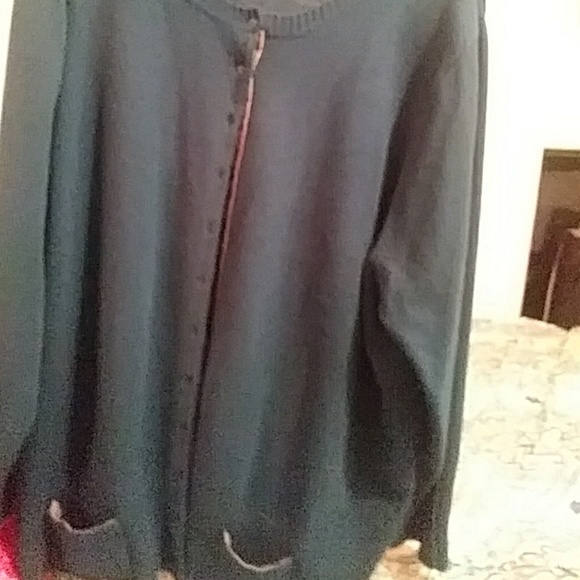 💗Green 4X Button up Sweater - Picture 3 of 7